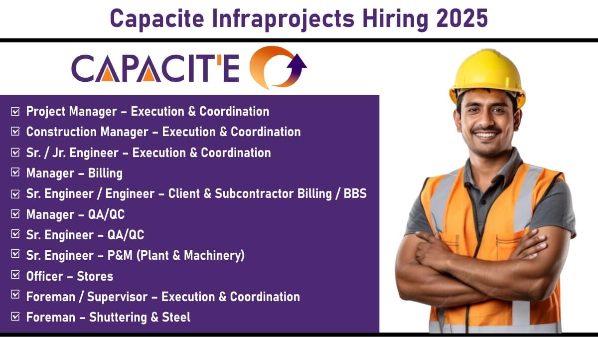 Capacite Infraprojects Hiring 2025