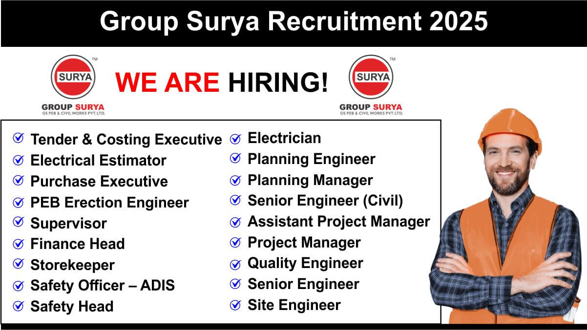 Group Surya Recruitment 2025