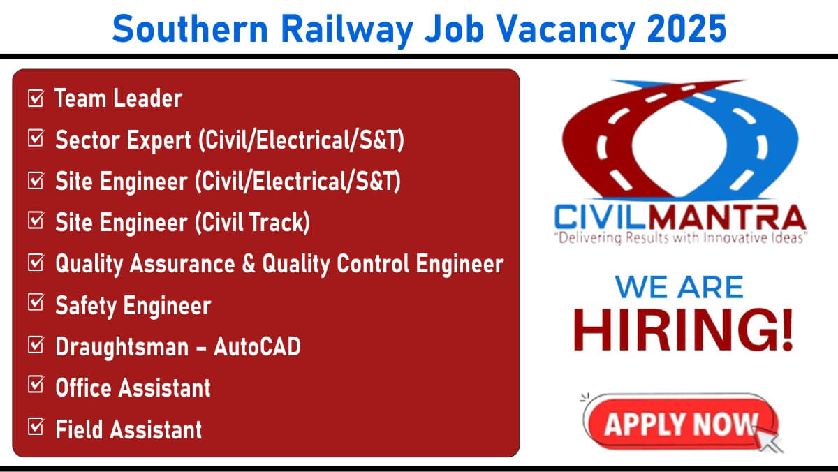 Southern Railway Job Vacancy 2025