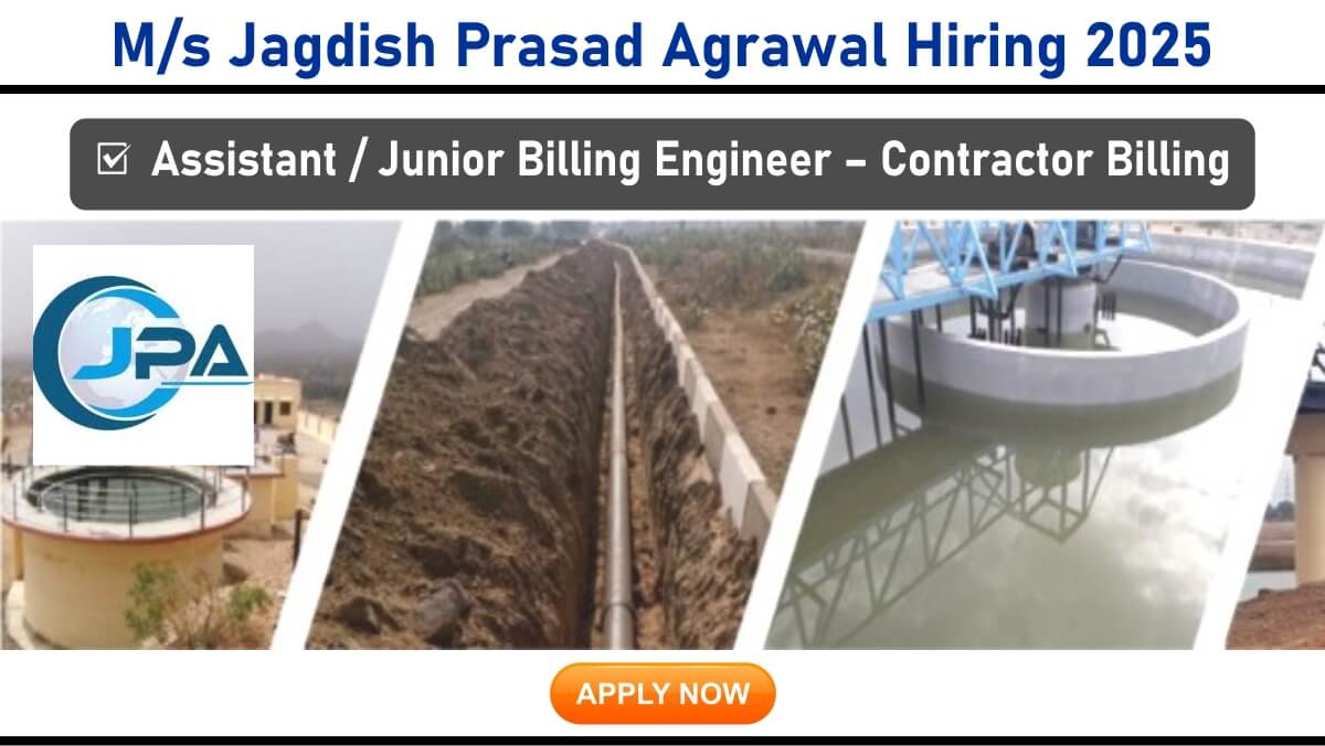 M/s Jagdish Prasad Agrawal Hiring 2025