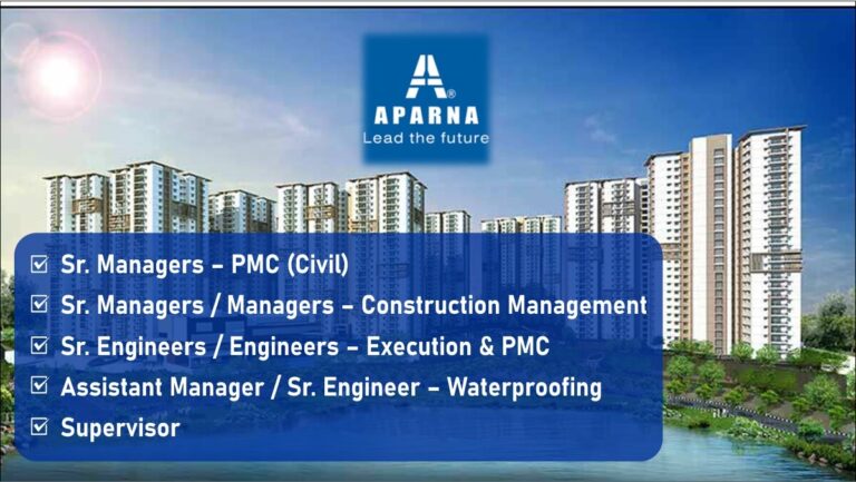 Aparna Constructions Hiring 2025