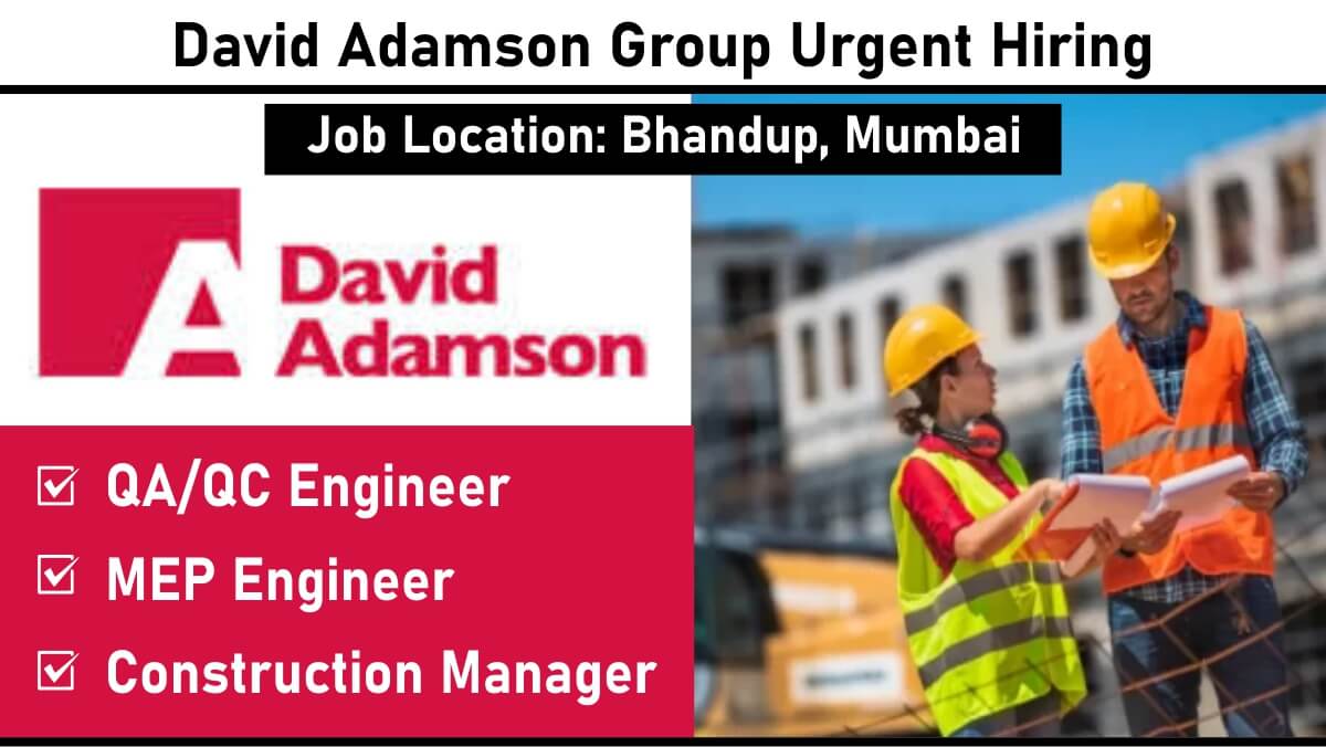 David Adamson Group Urgent Hiring
