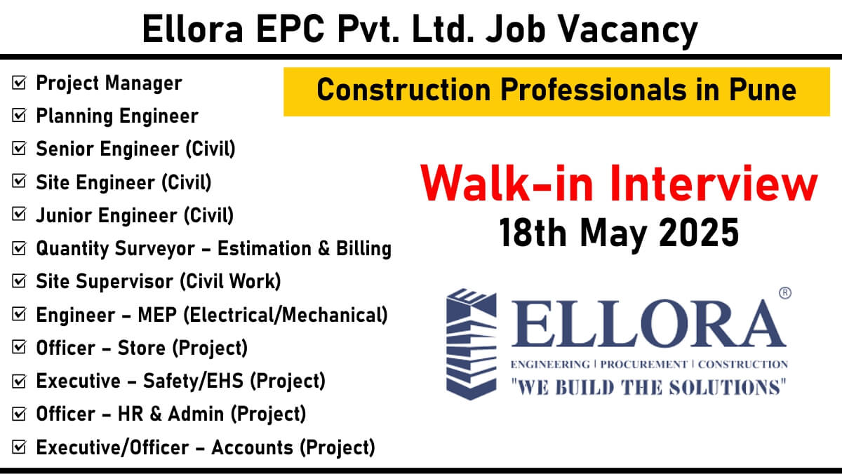 Ellora EPC Pvt. Ltd. Job Vacancy