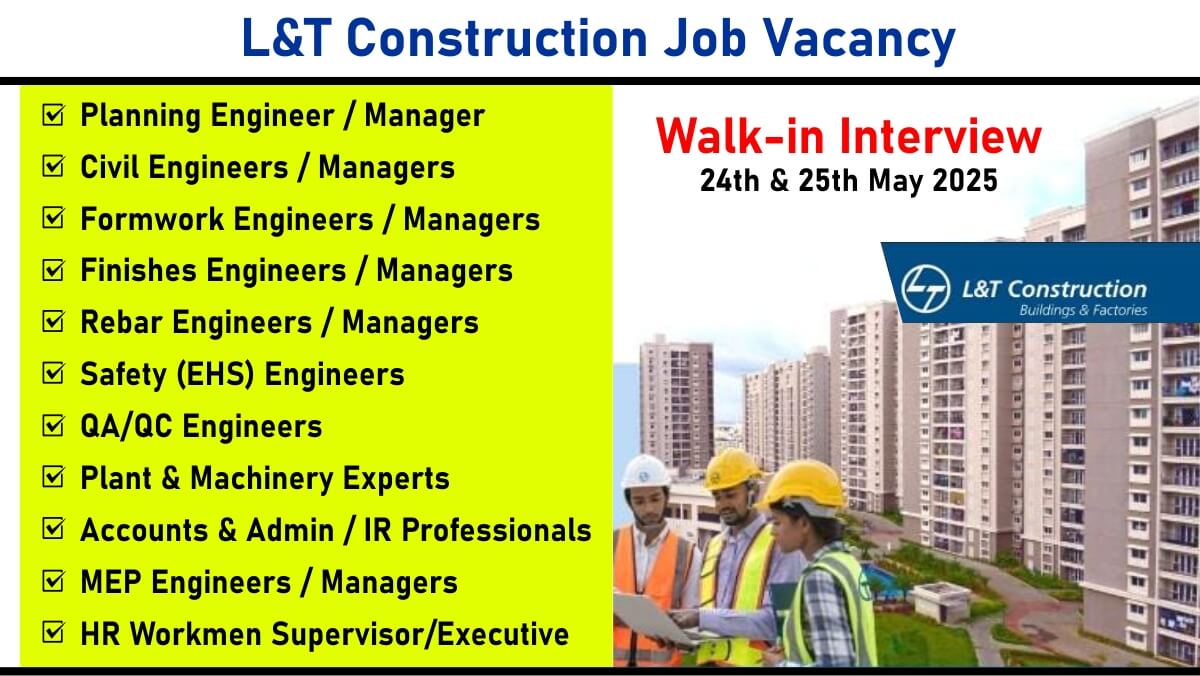 L&T Construction Job Vacancy