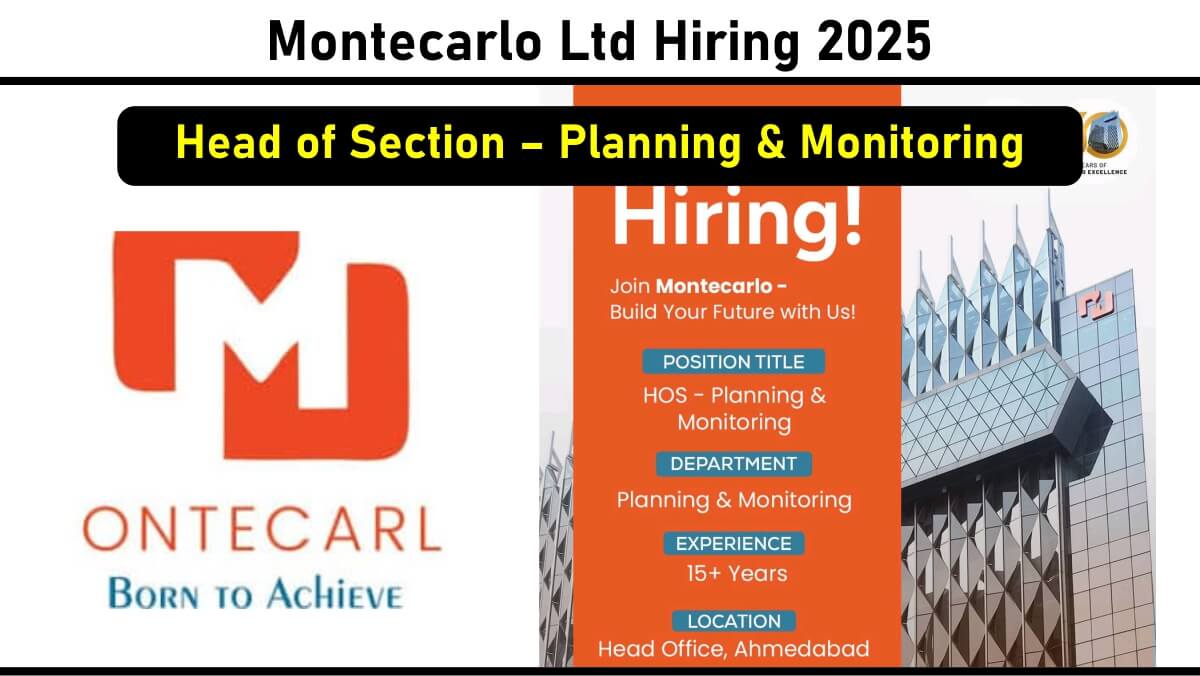 Montecarlo Ltd Hiring 2025