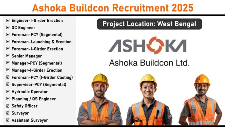Ashoka Buildcon Recruitment 2025