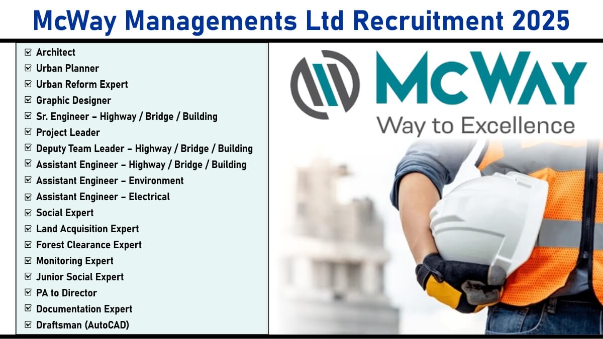 McWay Managements Ltd Recruitment 2025
