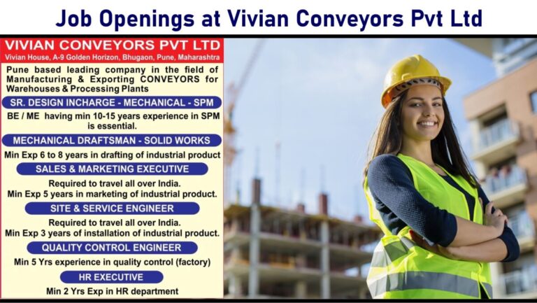 Patel Infrastructure Limited Vacancy