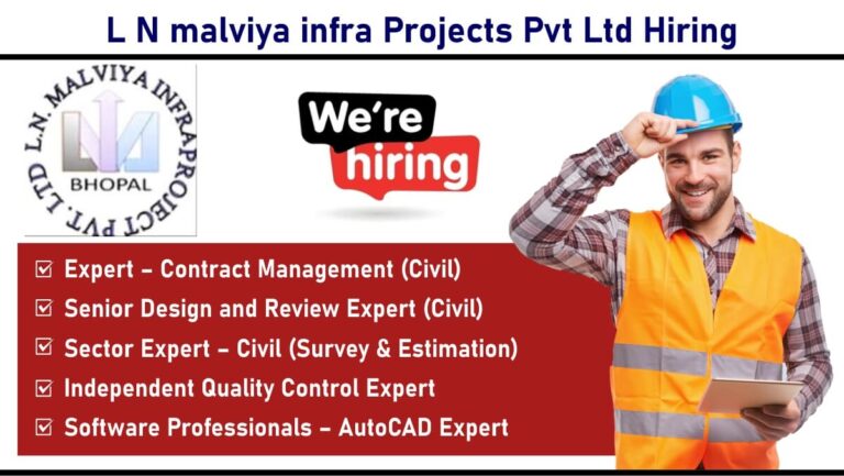 L N malviya infra Projects Pvt Ltd Hiring