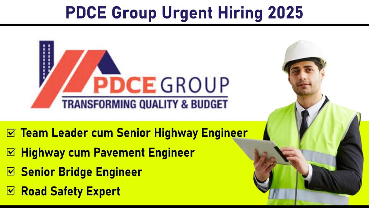 PDCE Group Urgent Hiring 2025