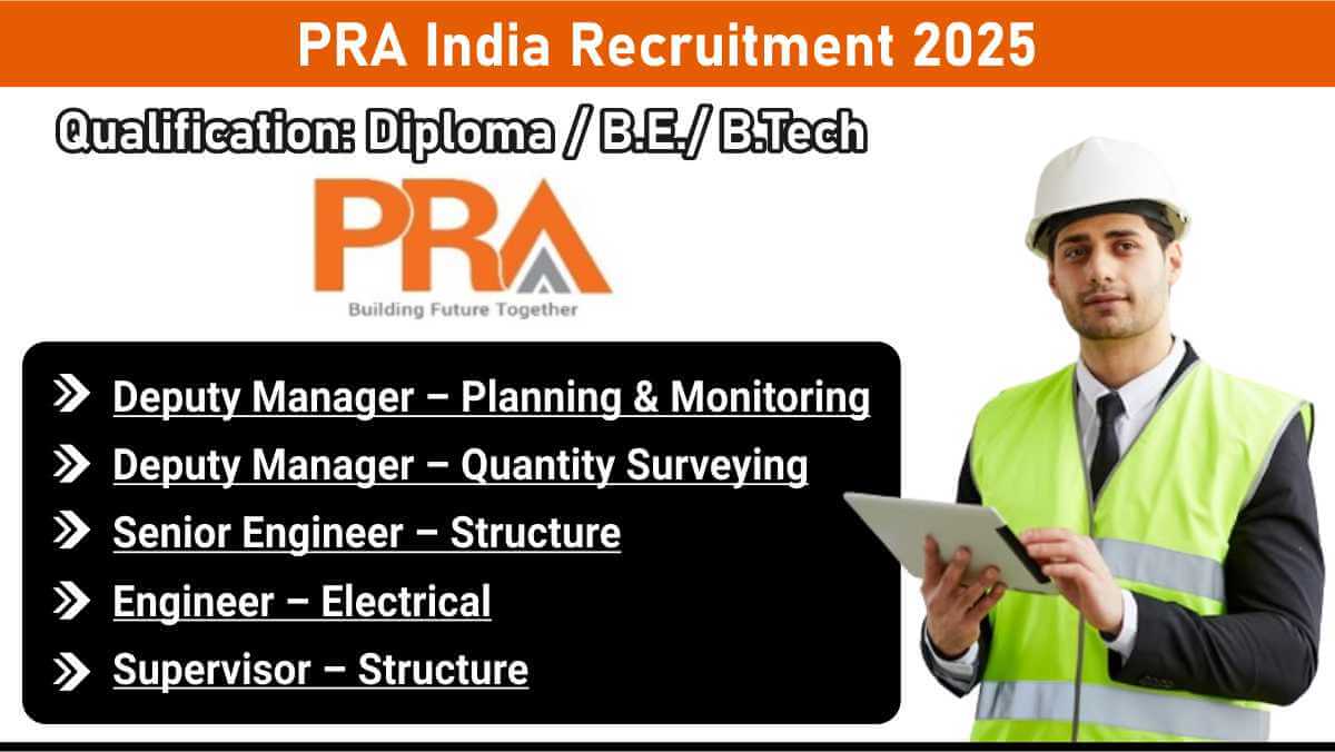 PRA India Recruitment 2025