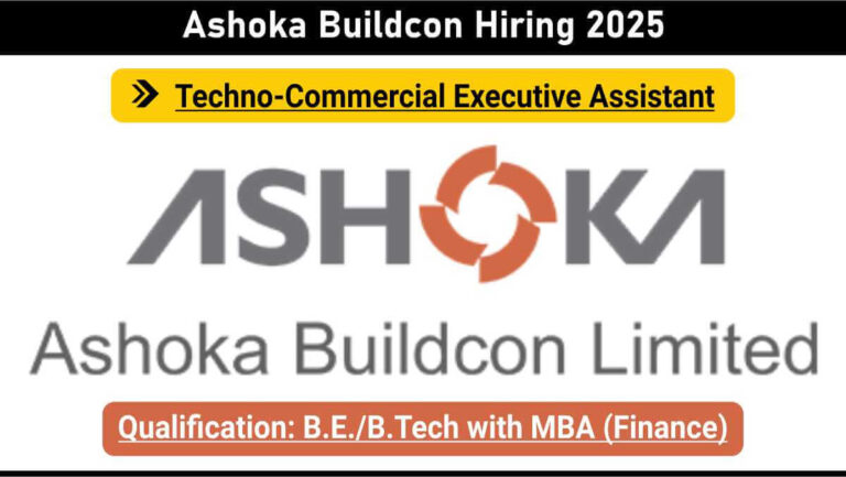Ashoka Buildcon Hiring 2025