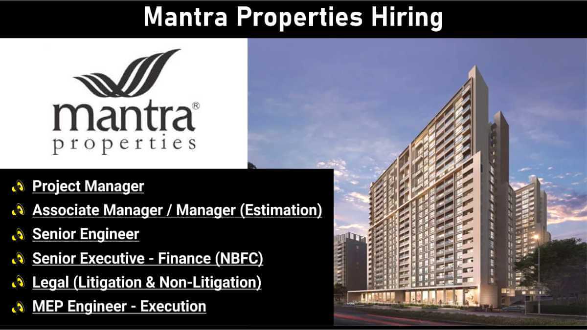 Mantra Properties Hiring