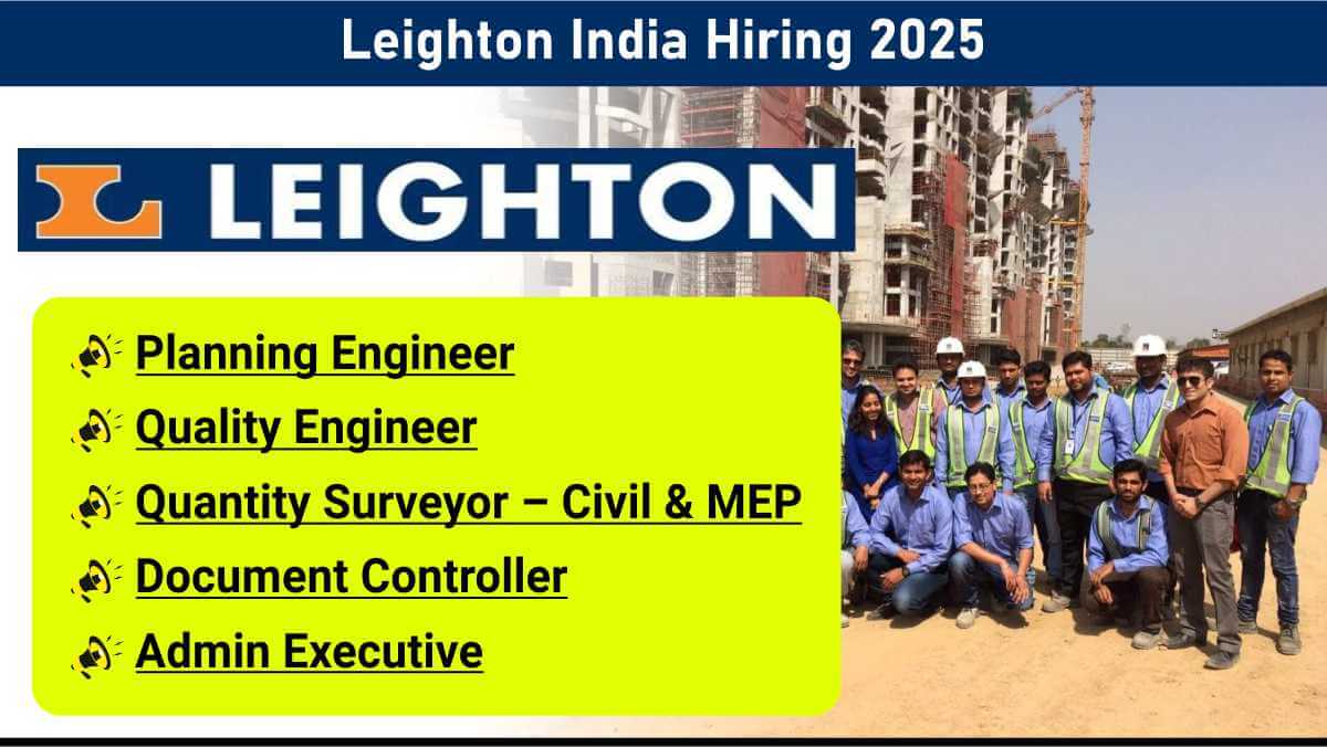 Leighton India Hiring 2025