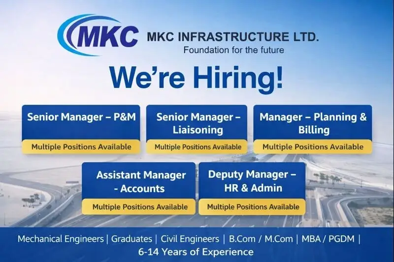 MKC Infrastructure Ltd Recruitment 2026