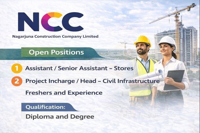 NCC Limited Recruitment 2026