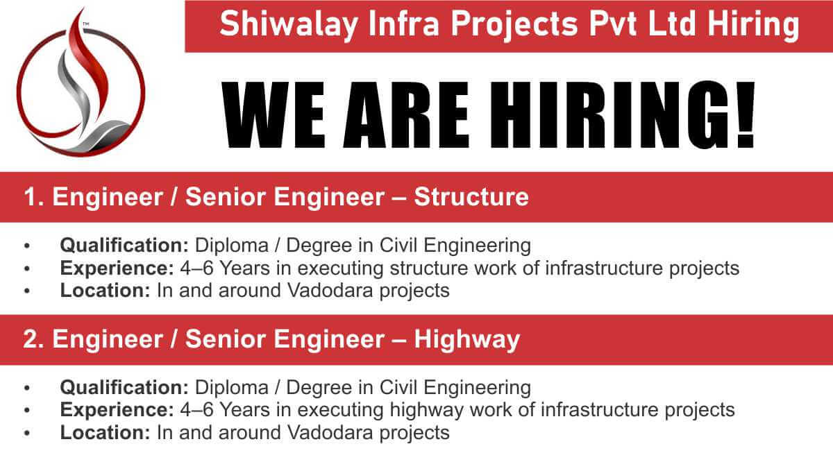 Shiwalay Infra Projects Pvt Ltd Hiring