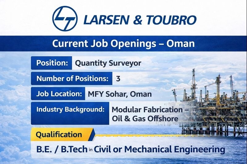 Larsen & Toubro Urgent Hiring