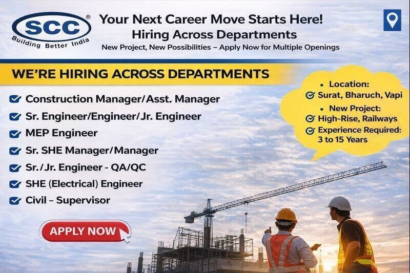 Scc infrastructure Pvt Ltd Vacancy
