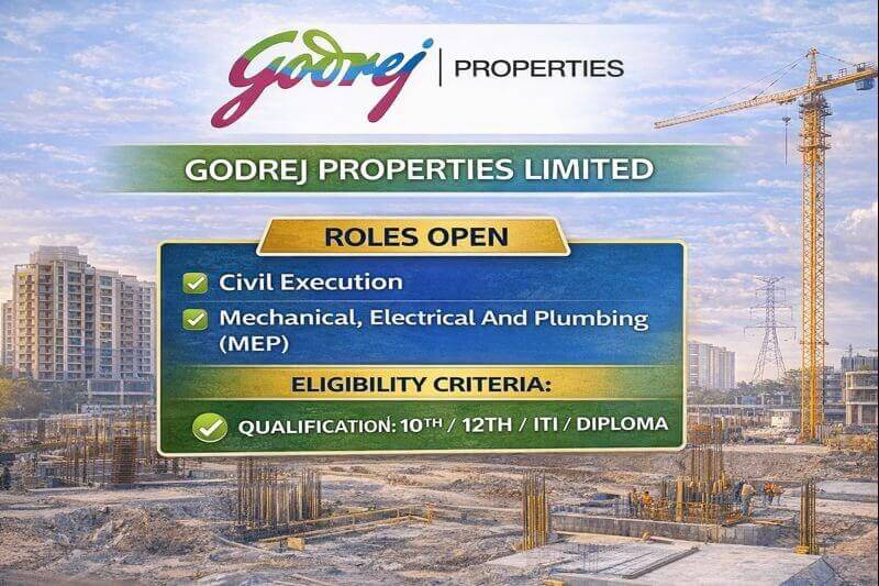 Godrej Properties Limited Recruitment 2026