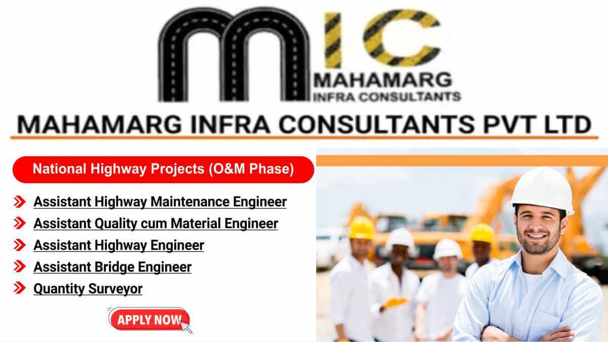 Ganpati Bharat Recruitment | Supervisor & Manager Vacancies 2025 3 Ganpati Bharat Recruitment Mahamarg Infra Consultants Pvt Ltd Jobs | Assistant Highway, Bridge & Quality Engineer For National Highway O&M Jobs