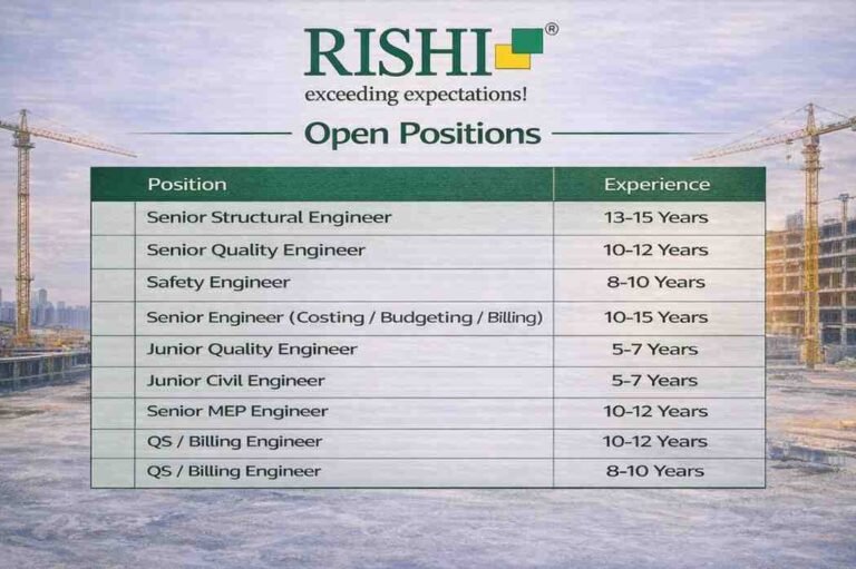 URC Construction Pvt Ltd Walk in-Interview March 2026