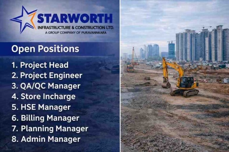 Starworth Infrastructure Vacancy 2026