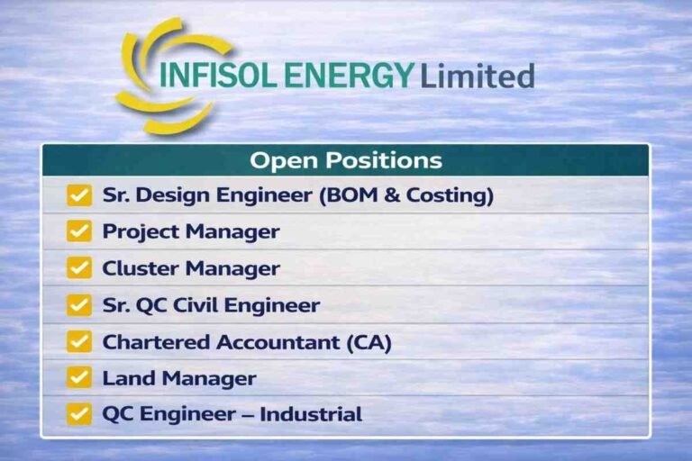 InfiSol Energy Limited Vacancy 2026