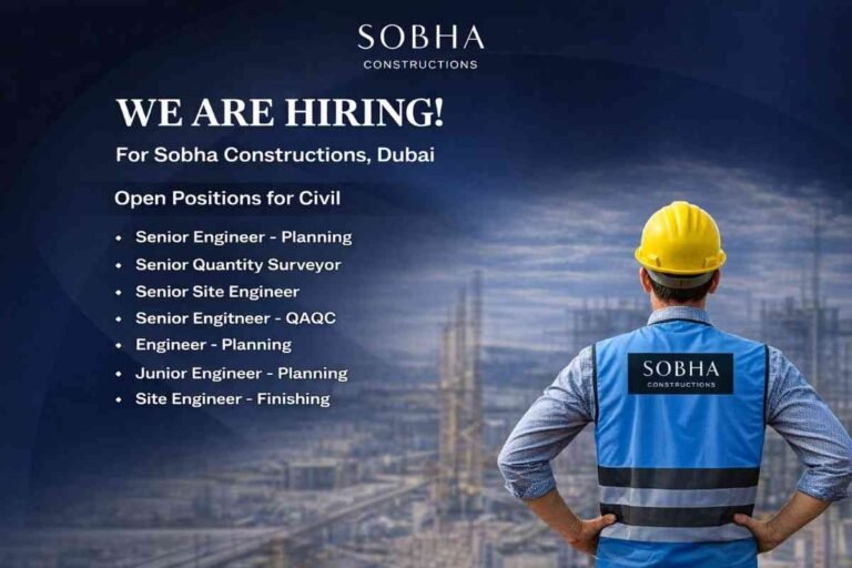 Sobha Constructions Recruitment 2026