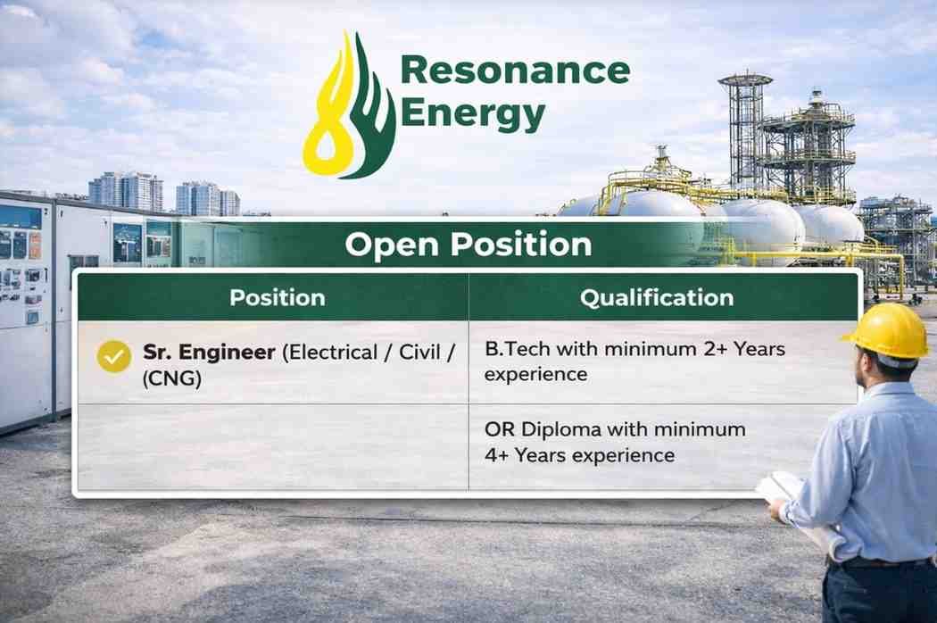 Resonance Energy Pvt Ltd Job | for City Gas Distribution (CGD) projects across India