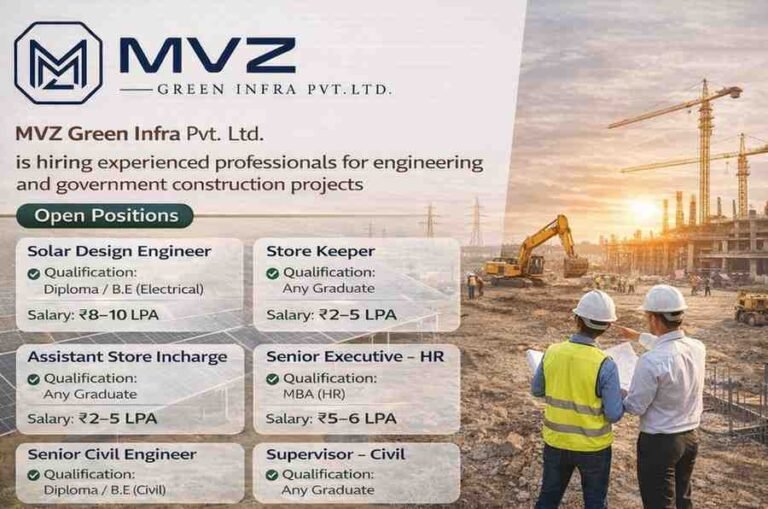Bhanwariya infra Projects Pvt Ltd Hiring