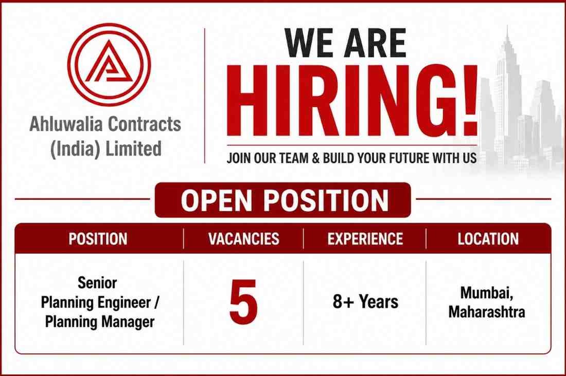 SA Infrastructure Consultants Pvt Ltd Job | Railway PSSA (Power Supply & Switching Arrangement) Project 2 SA Infrastructure Consultants Pvt Ltd Job Ahluwalia Contracts India Ltd Recruitment | Project Planning, Scheduling, Monitoring, and Project Controls