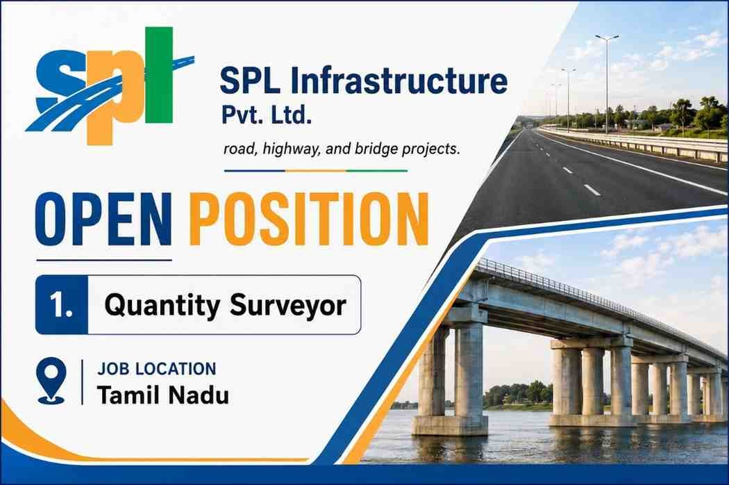 A.V Infrastructure Hiring 2026 | Site Engineer & Site Supervisor Jobs – Apply Now 2 A.V Infrastructure Hiring 2026 SPL Infrastructure Pvt. Ltd. Hiring Quantity Surveyor for Infrastructure Projects