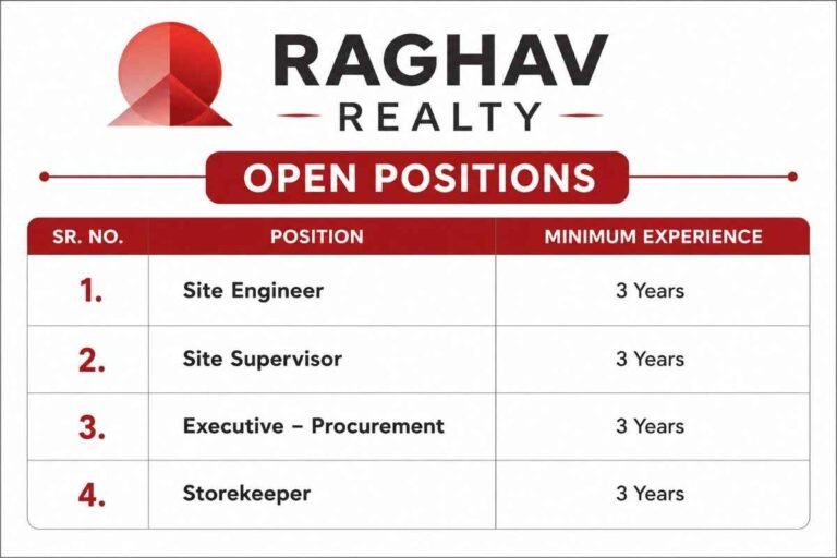 SA Infrastructure Consultants Pvt. Ltd. Hiring 2026