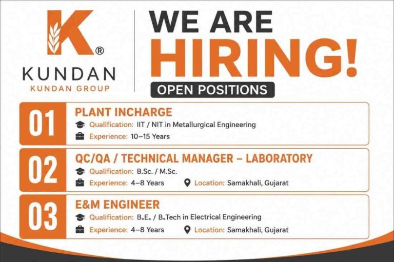 Kundan Group Recruitment 2026