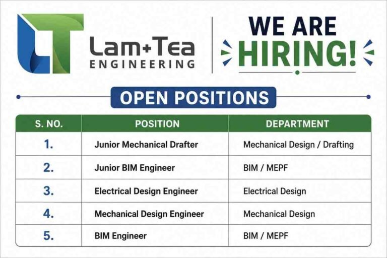 Lam+Tea Engineering Recruitment