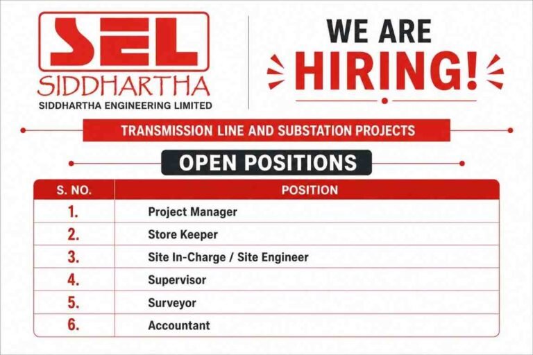 Siddhartha Engineering Limited Recruitment