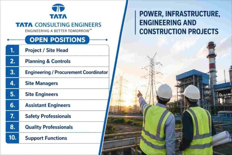 Tata Consulting Engineers Recruitment 2026