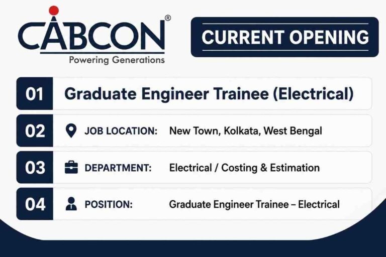 Cabcon India Limited Recruitment