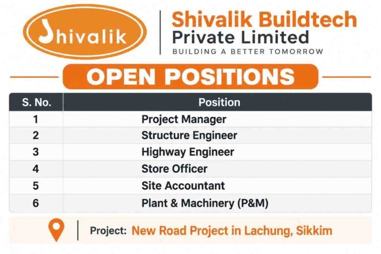 Shivalik Buildtech Recruitment