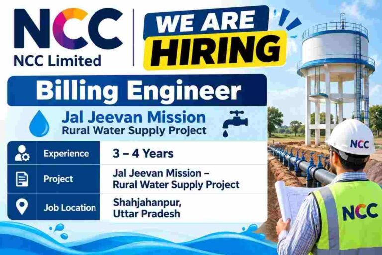 NCC Limited Recruitment 2026
