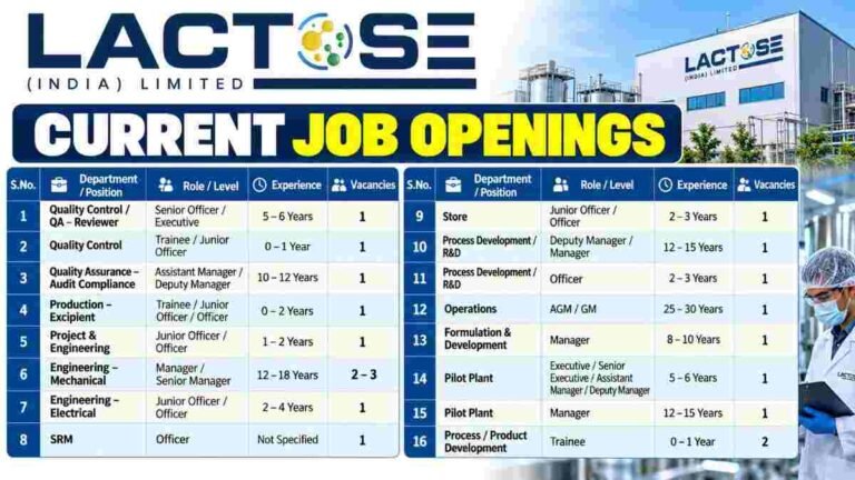 BL Kashyap & Sons Recruitment 2026