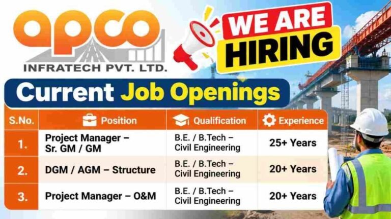 APCO Infratech Recruitment 2026