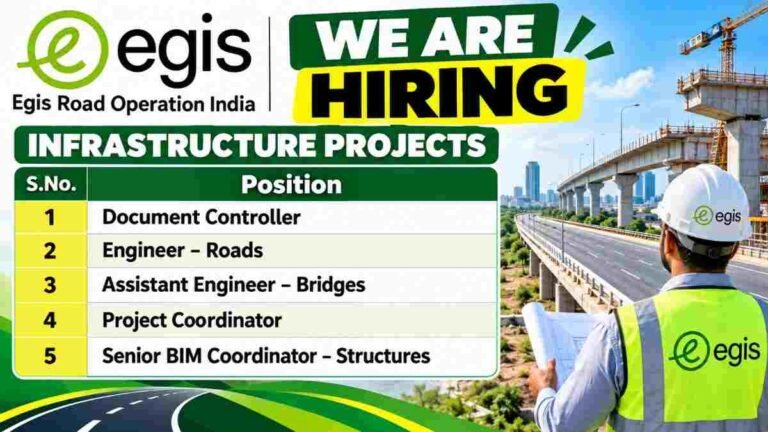 Egis Road Operation India New Job Opening