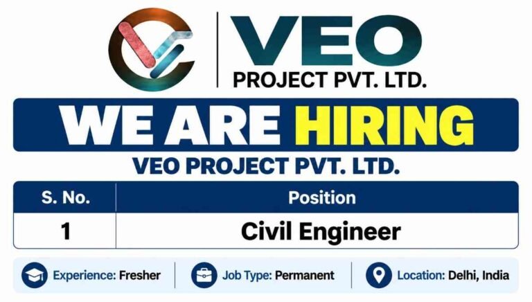 VEO Project Pvt Ltd Recruitment 2026