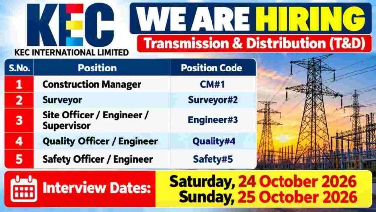 KEC International Limited Recruitment 2026