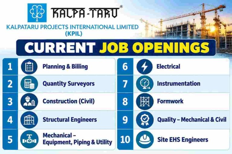 Kalpataru Projects International Limited Recruitment 2026