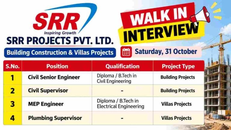 URC Construction Recruitment 2026