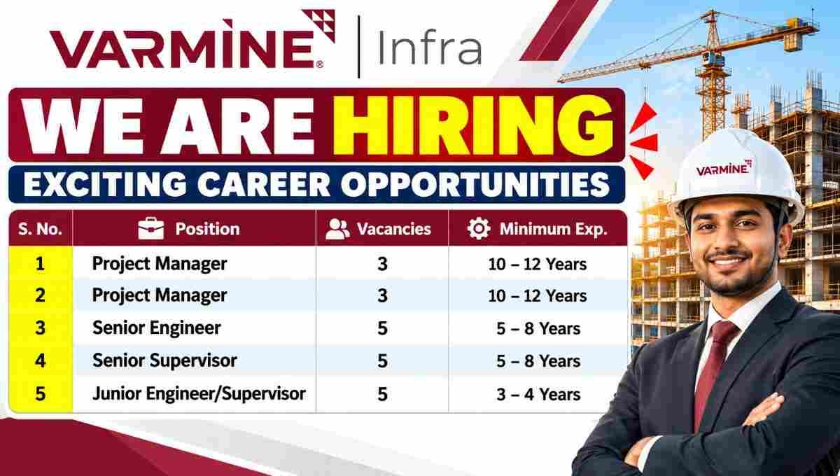 Ahluwalia Contracts Recruitment 2026 – Civil Engineer, Planning, Finishing, QC & Safety Jobs in Mumbai 2 Ahluwalia Contracts Recruitment 2026 Varmine Infra Recruitment 2026 – Project Manager, Senior Engineer & Supervisor Jobs in Ahmedabad